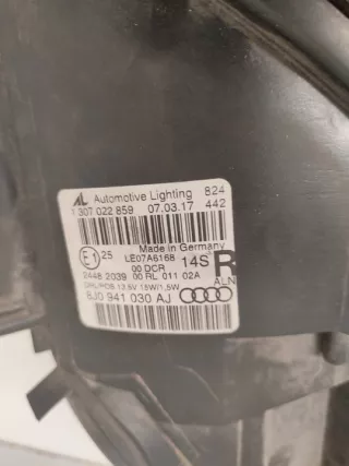 2011-2014 8J0941004AJ 8J0941030AJ Фара правая Audi TT 2 Арт e12735222, вид 4