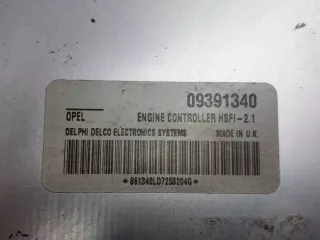 09391340 24467903 24445098 09166814FL Блок управления двигателем Opel Corsa C Арт e12729382, вид 2