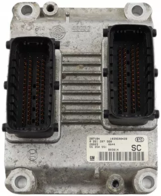 0261207960 55350551 Блок управления двигателем Opel Corsa C Арт e12729371, вид 1