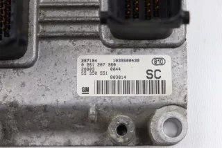 0261207960 55350551 Блок управления двигателем Opel Corsa C Арт e12729371, вид 3