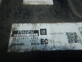 98002895 MB275800-4851 898002-8951 Блок управления двигателем Opel Astra H Арт e12729232, вид 4