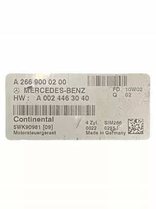 A0024463040 Блок управления двигателем Mercedes A W169 Арт e12728762, вид 3