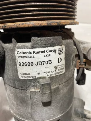 92600-JD70B Компрессор кондиционера Nissan Qashqai 1  Арт e12722683, вид 2