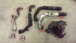  Гофра инжектора Audi A3 8L Арт e12721822, вид 1