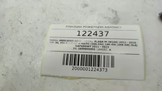 1668600002 Подушка безопасности Mercedes ML/GLE W166 Арт e12719539, вид 6