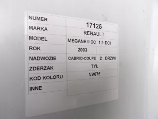  Бампер задний Renault Megane 2 Арт e12705124, вид 5