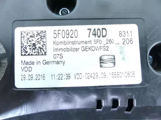 5F0920740D IMPRK1294478, Щиток приборов (приборная панель) Seat Leon 3 Арт e12704112, вид 4