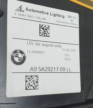 5a29217 Фара левая BMW X3 G01 Арт e12698079, вид 7