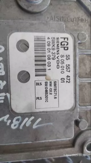 55557472 557472 Блок управления двигателем Opel Astra H Арт e12693179, вид 1
