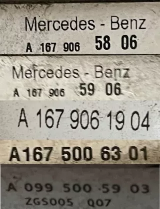 A1679065806 A1679065906 A1679061904 A1675006301 A0995005903 Передняя часть (ноускат) в сборе Mercedes GLE W167 Арт e12665679, вид 8