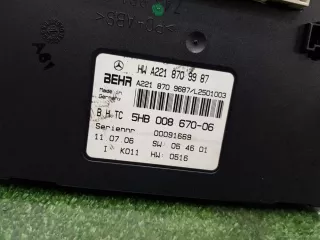 A2218709987 Блок управления печки/климат-контроля Mercedes S W221 Арт 2-306788, вид 3