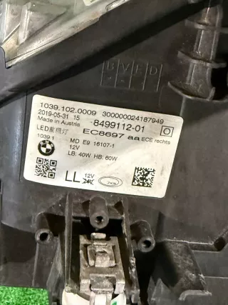8499112-01 Фара передняя правая BMW 5 G30/G31 Арт AL17746021711, вид 4