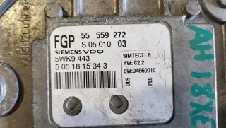 M1S390002554,55559272a Блок управления двигателем Opel Astra H Арт AL17625833320, вид 3