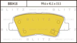 bb0418 blitz Тормозные колодки комплект Hyundai Elantra HD Арт 73661440, вид 1