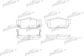 pbp796 patron Тормозные колодки комплект к Nissan Sunny N14 Арт 73661107