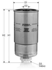 gs208 tecneco-filters Фильтр топливный DS 3 Арт 73704074