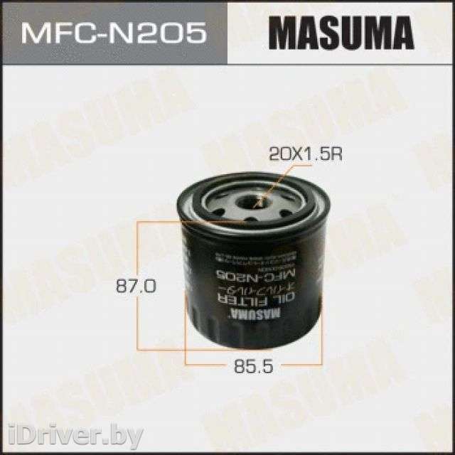 Фильтр масляный Nissan Navara D40 2000г. mfcn205 masuma - Фото 1