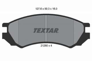 2128002 textar Тормозные колодки комплект к Nissan Primera 10 Арт 73665563