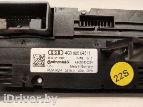 Блок управления печки/климат-контроля Audi A6 C7 (S6,RS6) 2011г. 4G0820043H - Фото 1