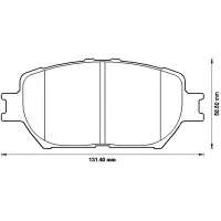 572553b bendix Тормозные колодки комплект к Toyota Camry XV30 Арт 73671014