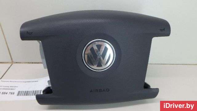 Подушка безопасности водителя Volkswagen Touareg 1 2003г. 3D0880203B2K7 - Фото 1