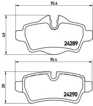 p06052 brembo Тормозные колодки комплект MINI Cooper R56 Арт 72200549