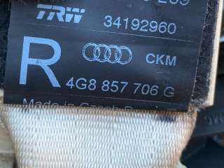 4G8857706G Ремень безопасности передний правый Audi A7 1 (S7,RS7) Арт 00378458_4, вид 7