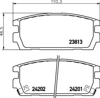 t1498 behr-hella-pagid Тормозные колодки комплект к Hyundai Terracan Арт 73669948
