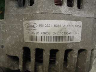 Генератор Ford Focus 2 restailing 2008г. MS1022118355, Q9K3B - Фото 4