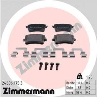 246061753 zimmermann Тормозные колодки задние к Audi A5 (S5,RS5) 1 Арт 72175101