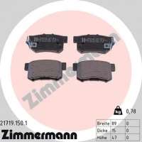217191501 zimmermann Тормозные колодки комплект к Honda Integra Арт 73665999
