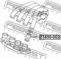 23450002 febest Патрубок впускного коллектора к Audi A4 B6 Арт 72212531