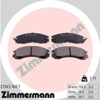 213631601 zimmermann Тормозные колодки передние к Mitsubishi Galant 6 Арт 72173661