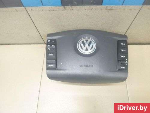 Подушка безопасности водителя Volkswagen Touareg 1 2004г. 3D0880203B2K7 VAG - Фото 1