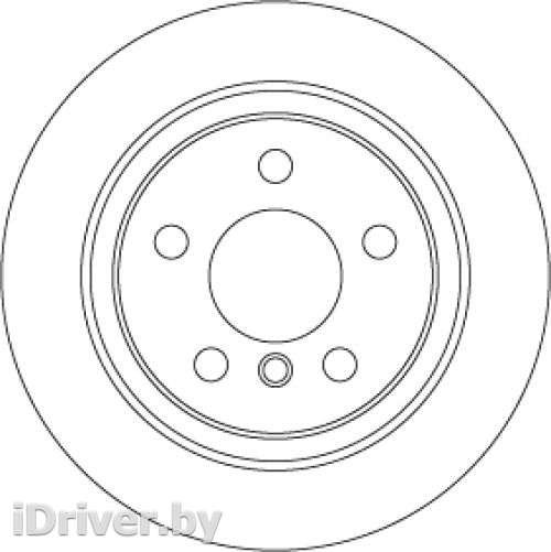 Диск тормозной задний BMW 2 F45/F46 2014г. df6756 trw - Фото 1