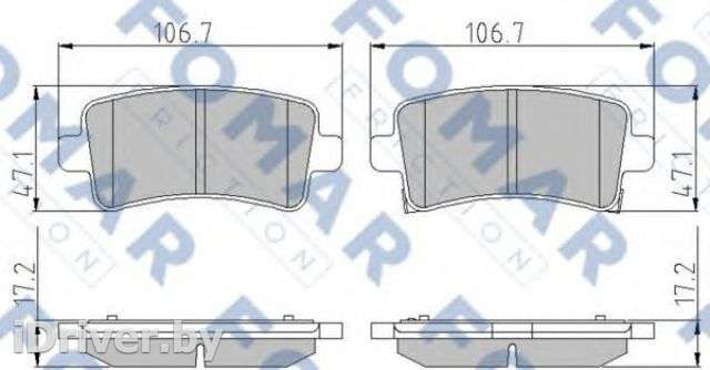 Тормозные колодки комплект Opel Insignia 1 2000г. fo936381 fomar - Фото 1