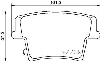 p11040 brembo Тормозные колодки комплект Chrysler 300С 1 Арт 73669346, вид 1