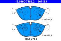 13046071832 ate Тормозные колодки комплект к Bentley Arnage Арт 73669162