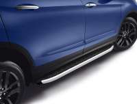 Защита штатного порога боковые алюминиевые подножки EvoGREY Mazda CX-5 1 2019г.  - Фото 3