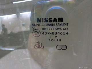Стекло двери задней левой Nissan Pathfinder 4 2007г.  - Фото 4