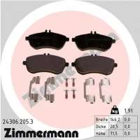 243062053 zimmermann Тормозные колодки передние к Mercedes E W212 Арт 72174991