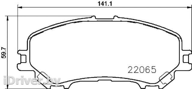 Тормозные колодки передние Nissan Qashqai 2 2013г. p56100 brembo - Фото 1