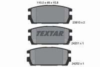 2381301 textar Тормозные колодки комплект к Hyundai Terracan Арт 73670784
