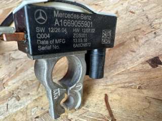 Минусовой провод аккумулятора Mercedes ML/GLE w166 2018г. A1669055901 - Фото 7