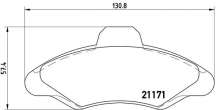p24029 brembo Тормозные колодки комплект к Ford Escort 5 Арт 73671392