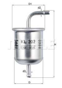 kl202 knecht-mahle Фильтр топливный к Nissan Sunny Y10 Арт 73708229