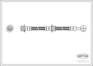 19032240 corteco Патрубок (трубопровод, шланг) к Nissan Almera N16 Арт 72171810
