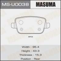 msu0038 masuma Тормозные колодки комплект к Ford Galaxy 2 Арт 72230979