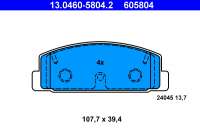 13046058042 ate Тормозные колодки комплект к Mazda 323 S Арт 73669765