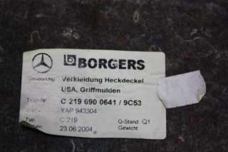 Обшивка багажника Mercedes CLS C219   - Фото 5